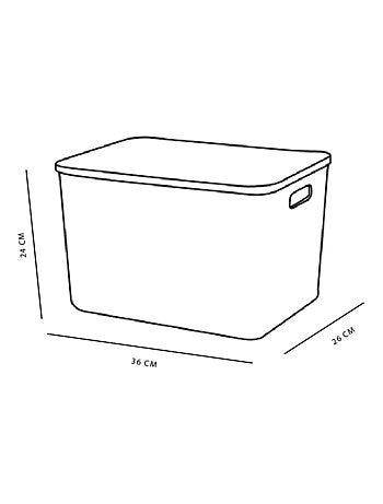 Panier de rangement avec couvercle plastique EQUIPMENT
