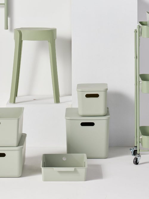 Panier de rangement avec couvercle plastique EQUIPMENT - Kiabi