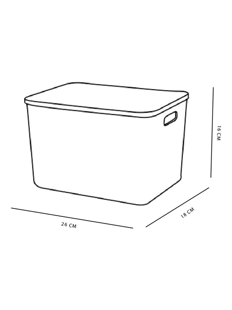 Panier de rangement avec couvercle plastique EQUIPMENT Vert - Kiabi