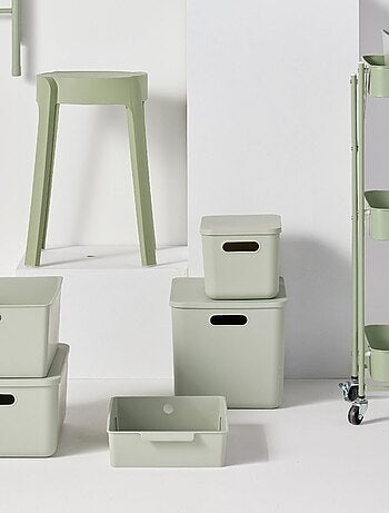 Panier de rangement avec couvercle plastique EQUIPMENT