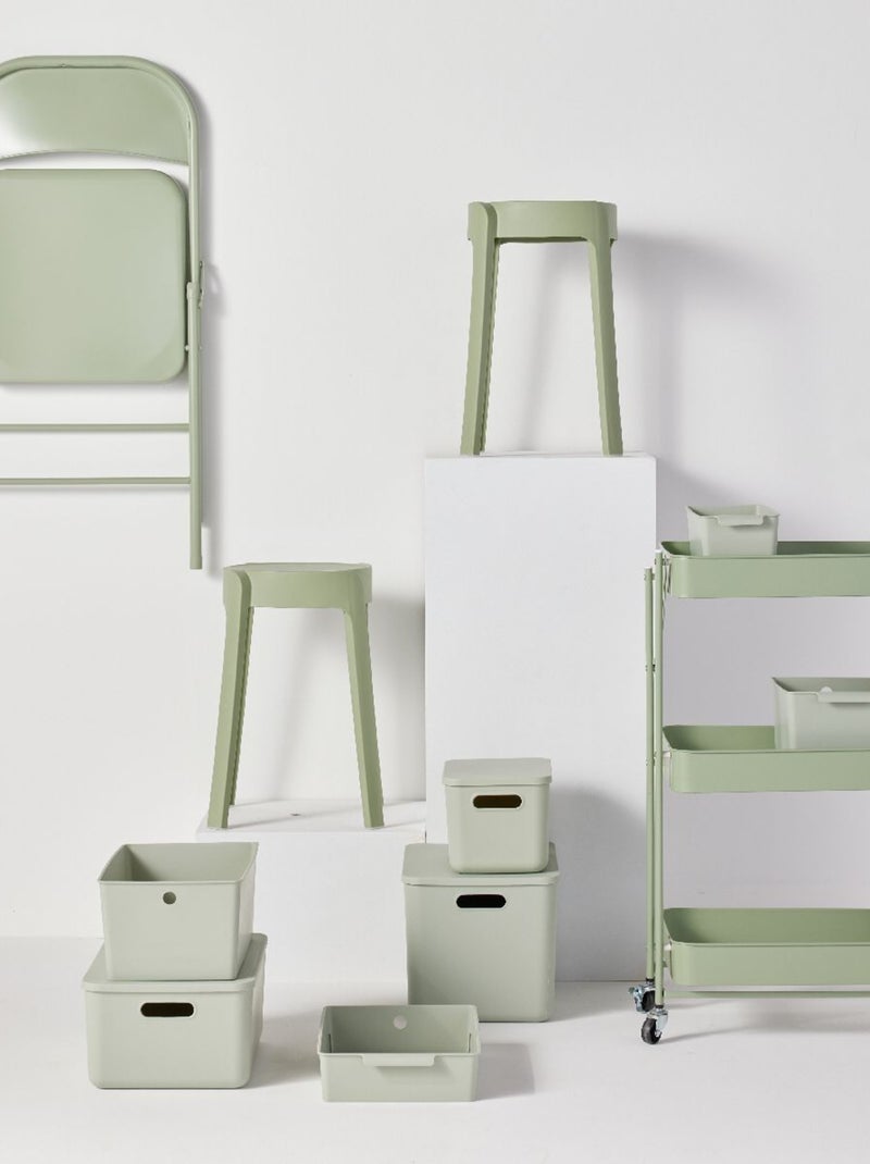 Panier de rangement avec couvercle plastique EQUIPMENT Vert - Kiabi