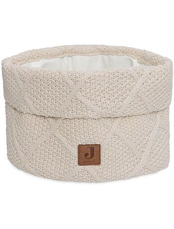 Panier de rangement Check Knit en coton Jollein