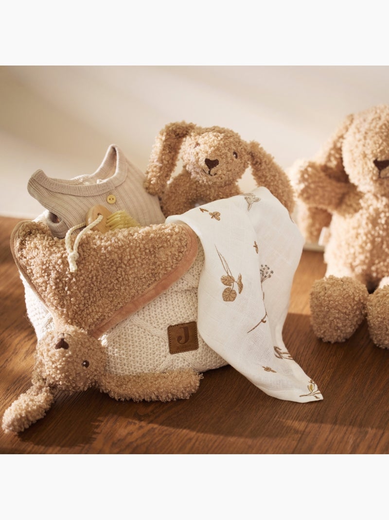 Panier de rangement Check Knit en coton Jollein Beige - Kiabi