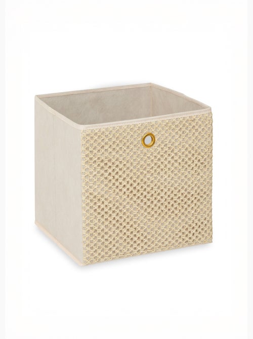 Panier de rangement décor tressé 31x31cm - AFIBEL - Kiabi