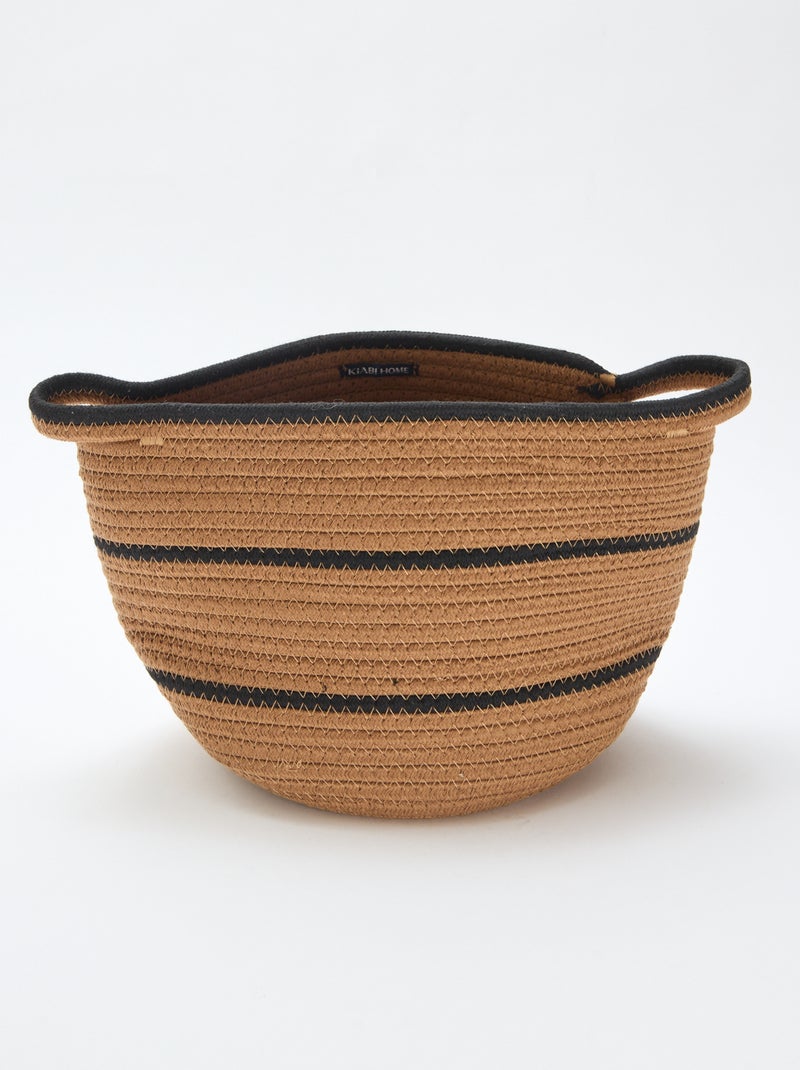 Panier de rangement décoratif Marron - Kiabi