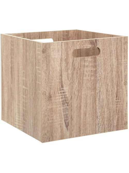 Panier de rangement effet chêne en MDF MIX'N MODUL - Kiabi