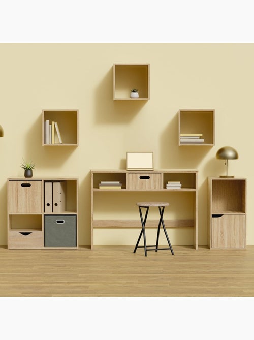 Panier de rangement effet chêne en MDF MIX'N MODUL - Kiabi