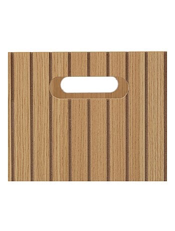 Panier de rangement en bois rainuré TASSO