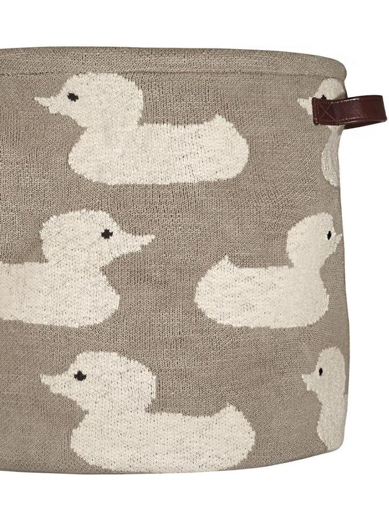 Panier de rangement en coton Beige - Kiabi