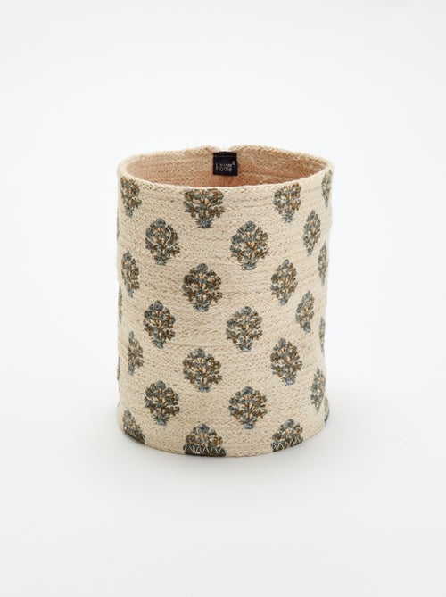 Panier de rangement en jute- Kiabi Home - Kiabi Panier de rangement en jute- Kiabi Home - Kiabi