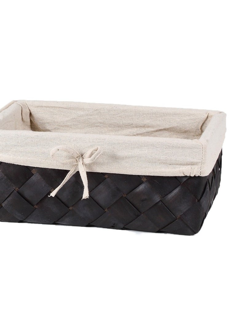 Panier De Rangement En Sapin Tressé Grand Modèle Marron - Kiabi