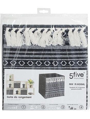 Panier de rangement en tissu à pompons MIX'N MODUL