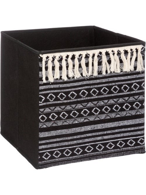 Panier de rangement en tissu à pompons MIX'N MODUL - Kiabi Panier de rangement en tissu à pompons MIX'N MODUL - Kiabi