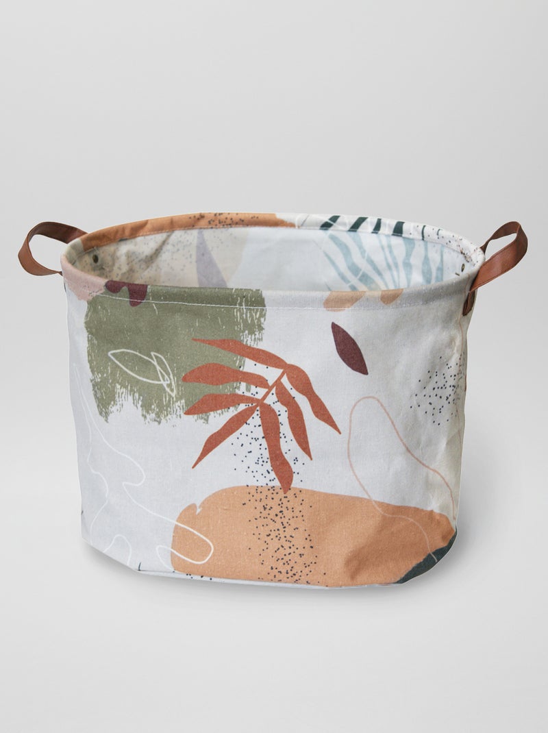 Panier de rangement en tissu Beige - Kiabi