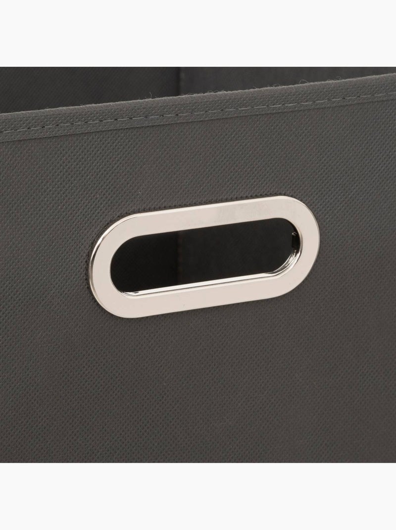 Panier de rangement en tissu cube MIX'N MODUL gris anthracite - Kiabi