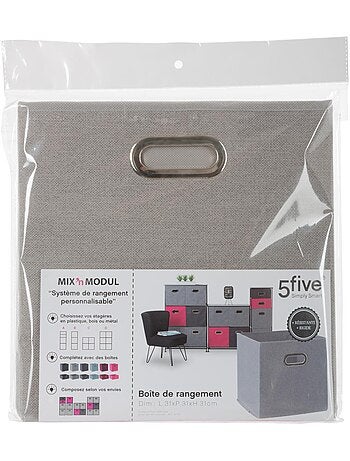 Panier de rangement en tissu cube MIX'N MODUL