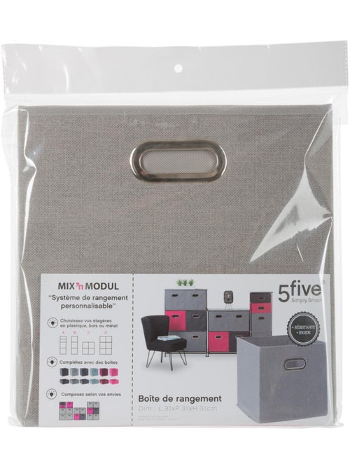 Panier de rangement en tissu cube MIX'N MODUL - Kiabi