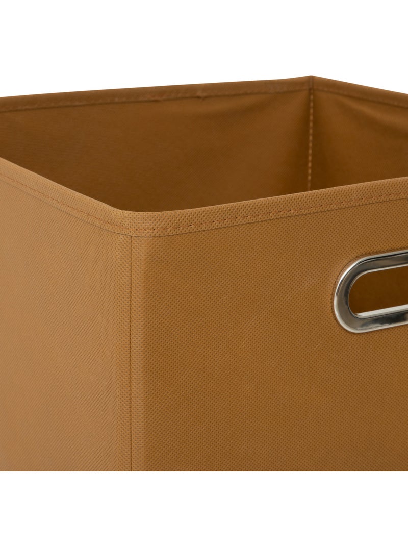 Panier de rangement en tissu cube MIX'N MODUL Moutarde - Kiabi