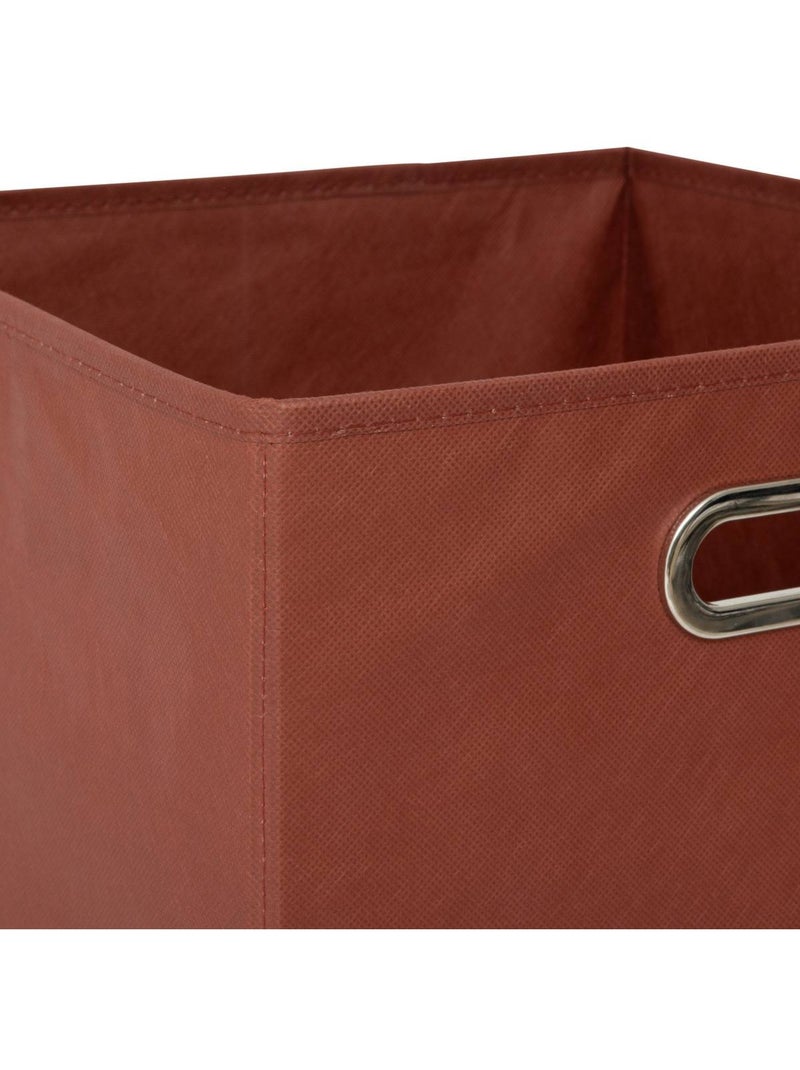 Panier de rangement en tissu cube MIX'N MODUL Terracotta - Kiabi