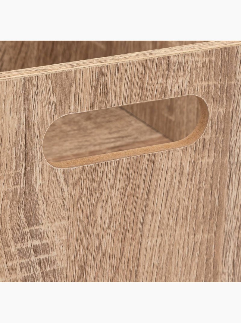 Panier de rangement en tissu effet bois MIX'N MODUL Bois naturel - Kiabi