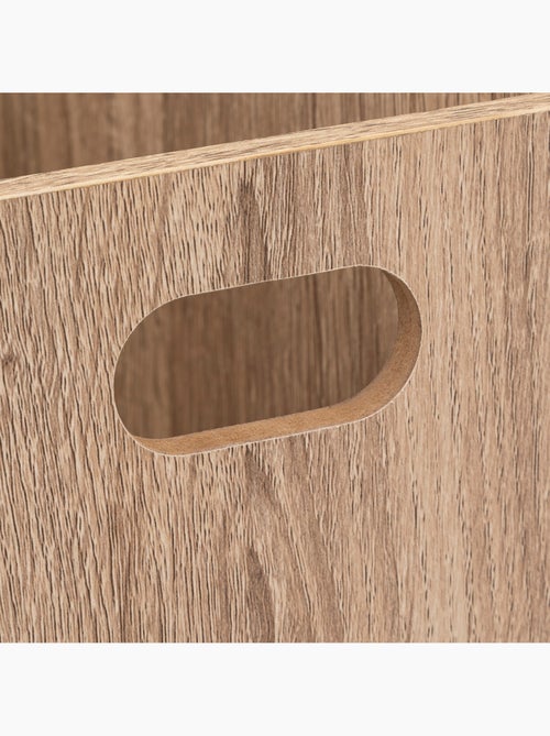 Panier de rangement en tissu effet bois mix'n modul - Kiabi