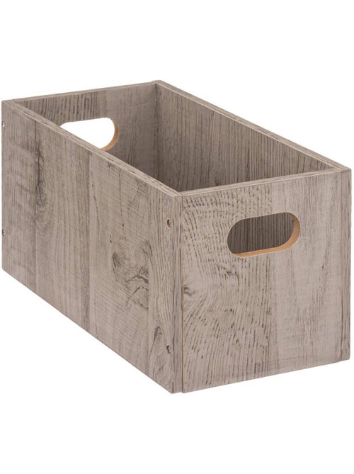 Panier de rangement en tissu effet bois MIX'N MODUL - Kiabi