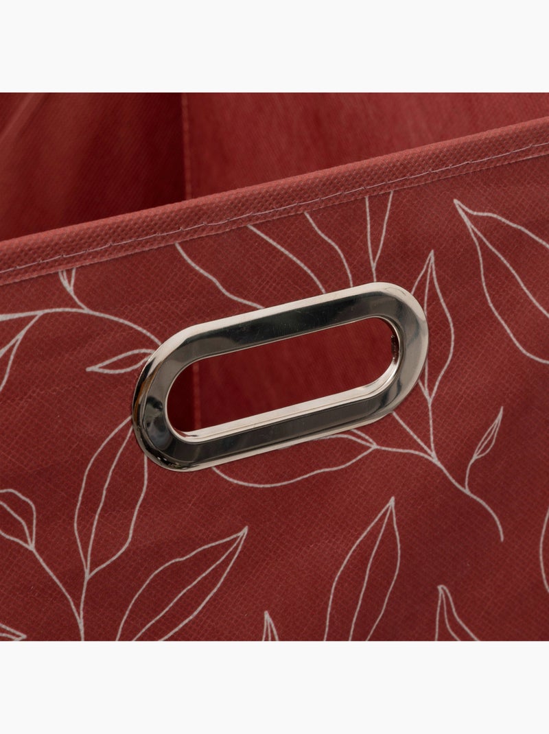 Panier de rangement en tissu imprimé MIX'N MODUL Terracotta - Kiabi