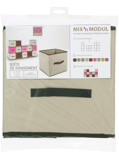 Panier de rangement en tissu MIX'N MODUL - Kiabi