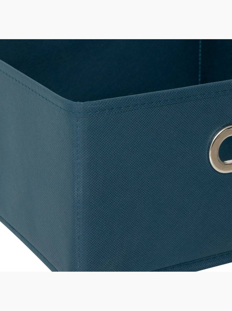 Panier de rangement en tissu MIX'N MODUL Bleu pétrole - Kiabi