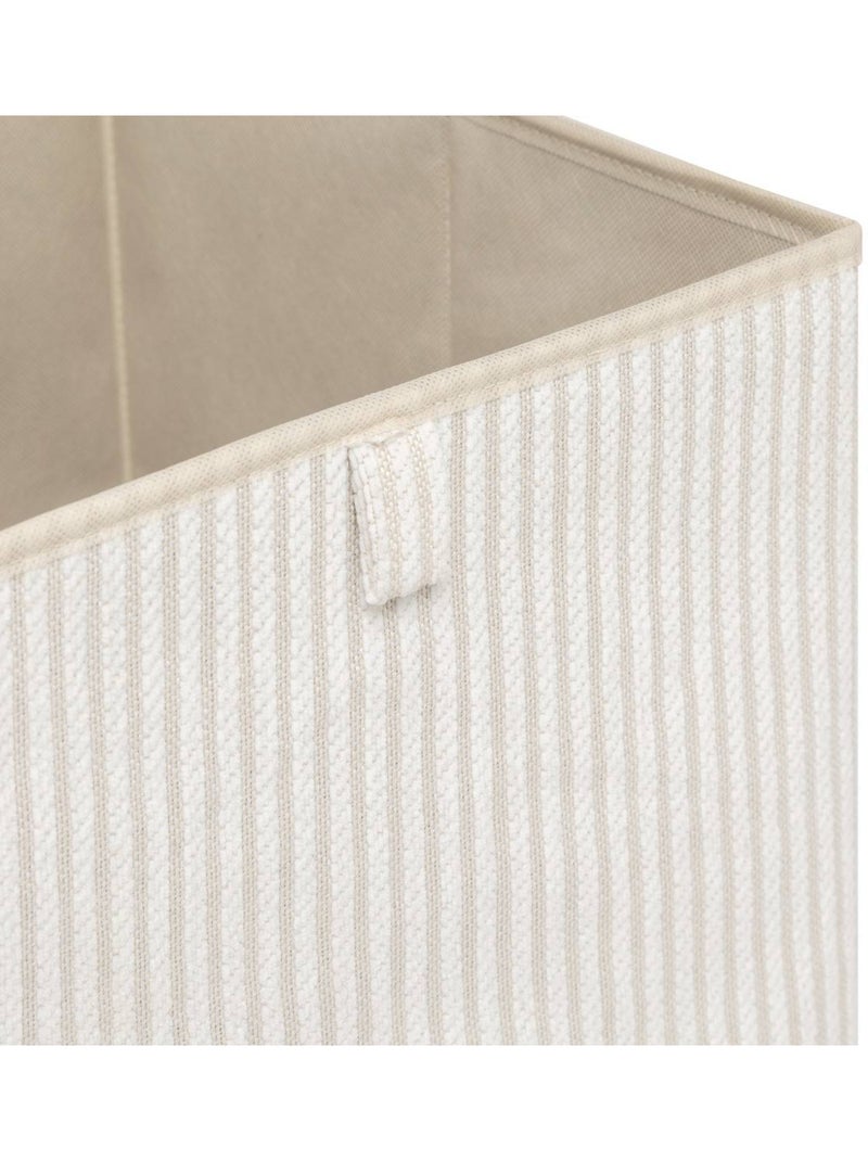 Panier de rangement en tissu MIX'N MODUL Crème - Kiabi
