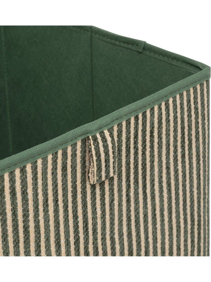 Panier de rangement en tissu MIX'N MODUL Vert foncé - Kiabi