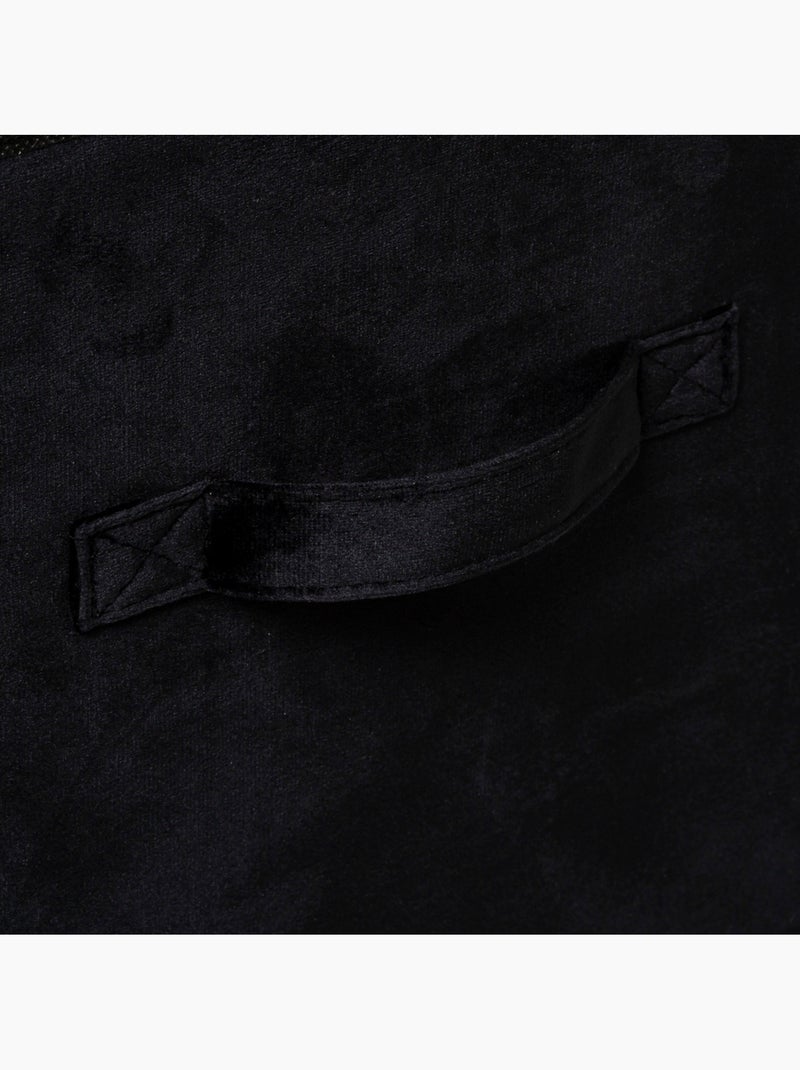 Panier de rangement en velours MIX'N MODUL Noir - Kiabi