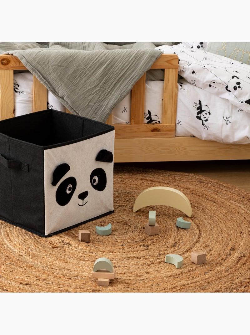 Panier de rangement enfant imprimé JOEY Noir Blanc - Kiabi