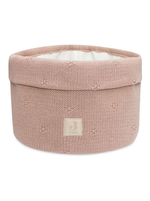 Panier de rangement Grain knit en coton - Kiabi