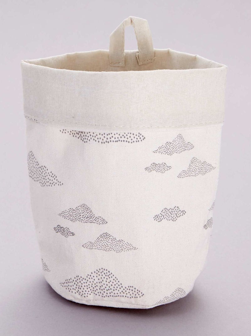 Panier de rangement imprimé beige clair - Kiabi