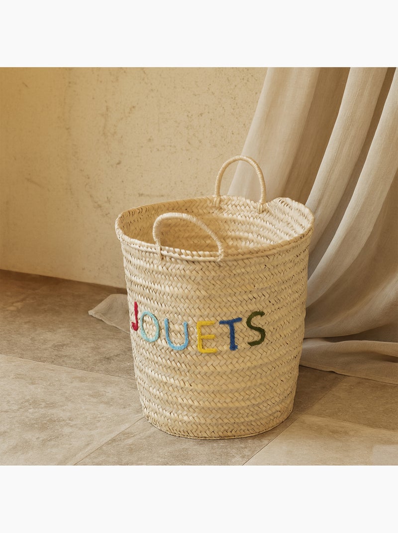 Panier de rangement "jouets " Bois naturel - Kiabi