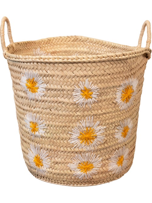 Panier de rangement marguerite - Kiabi