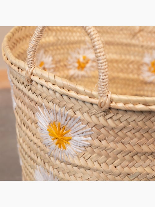 Panier de rangement marguerite - Kiabi