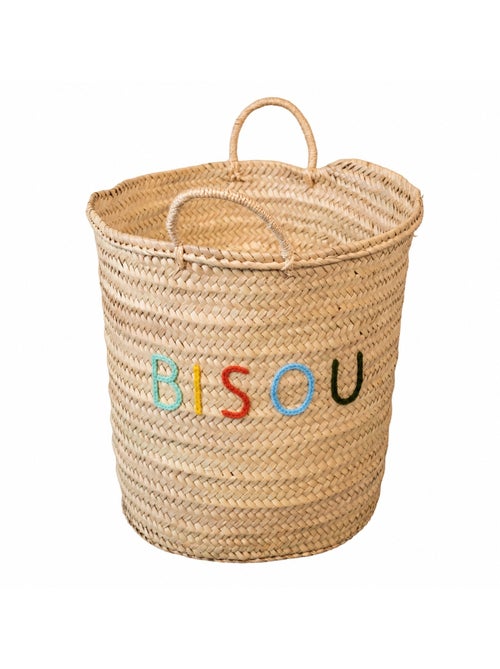 Panier de rangement multicoulor bisou - Kiabi