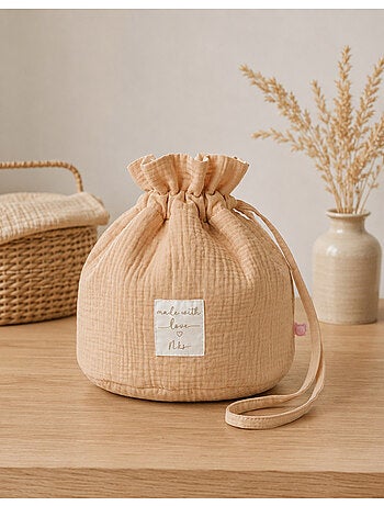 Panier de rangement nomade, coton bio noukie's