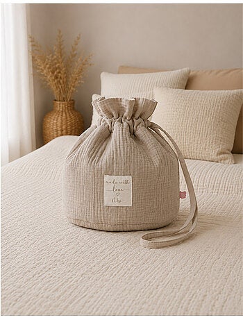 Panier de rangement nomade, coton bio noukie's