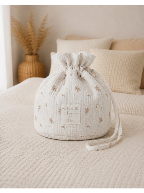 Panier de rangement nomade, coton bio noukie's - Kiabi Panier de rangement nomade, coton bio noukie's - Kiabi