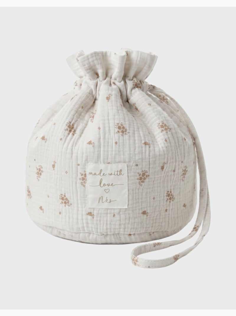 Panier de rangement nomade, coton bio noukie's Rose - Kiabi