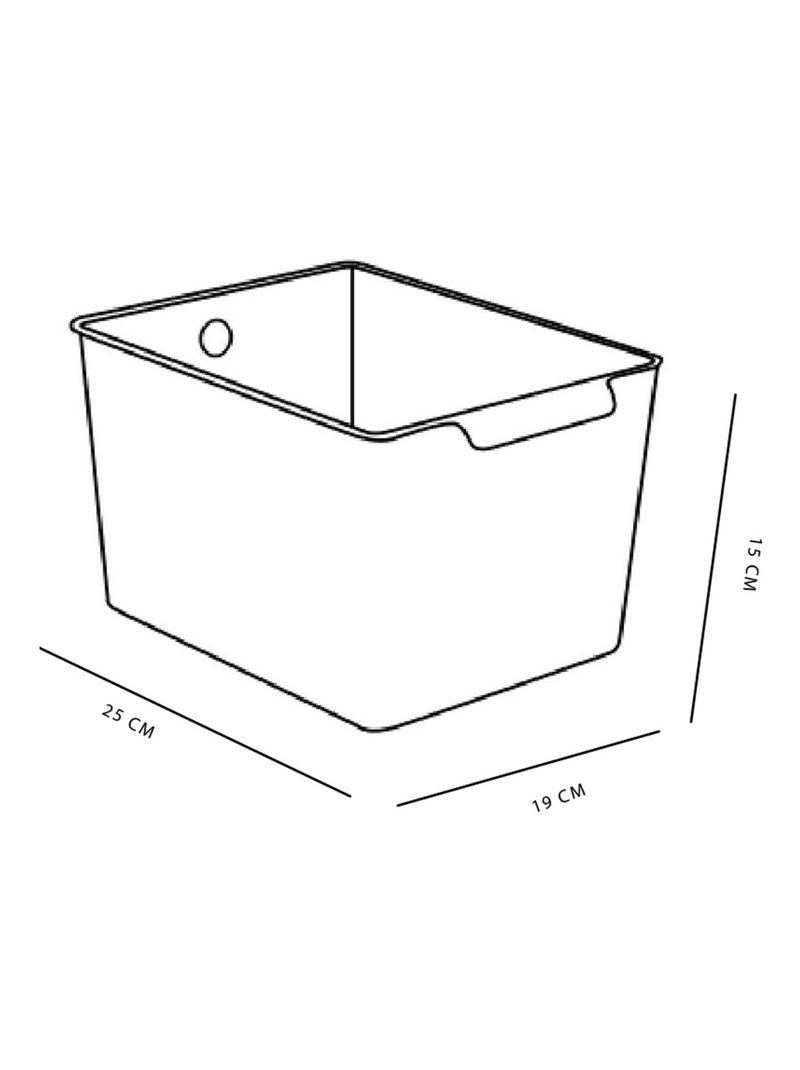 Panier de rangement plastique EQUIPMENT Noir - Kiabi
