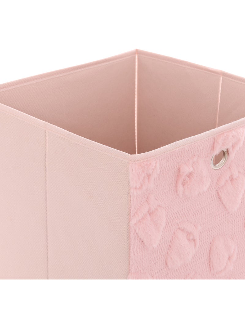 Panier de rangement pliable texturé à motif fruit FRACI Rose - Kiabi