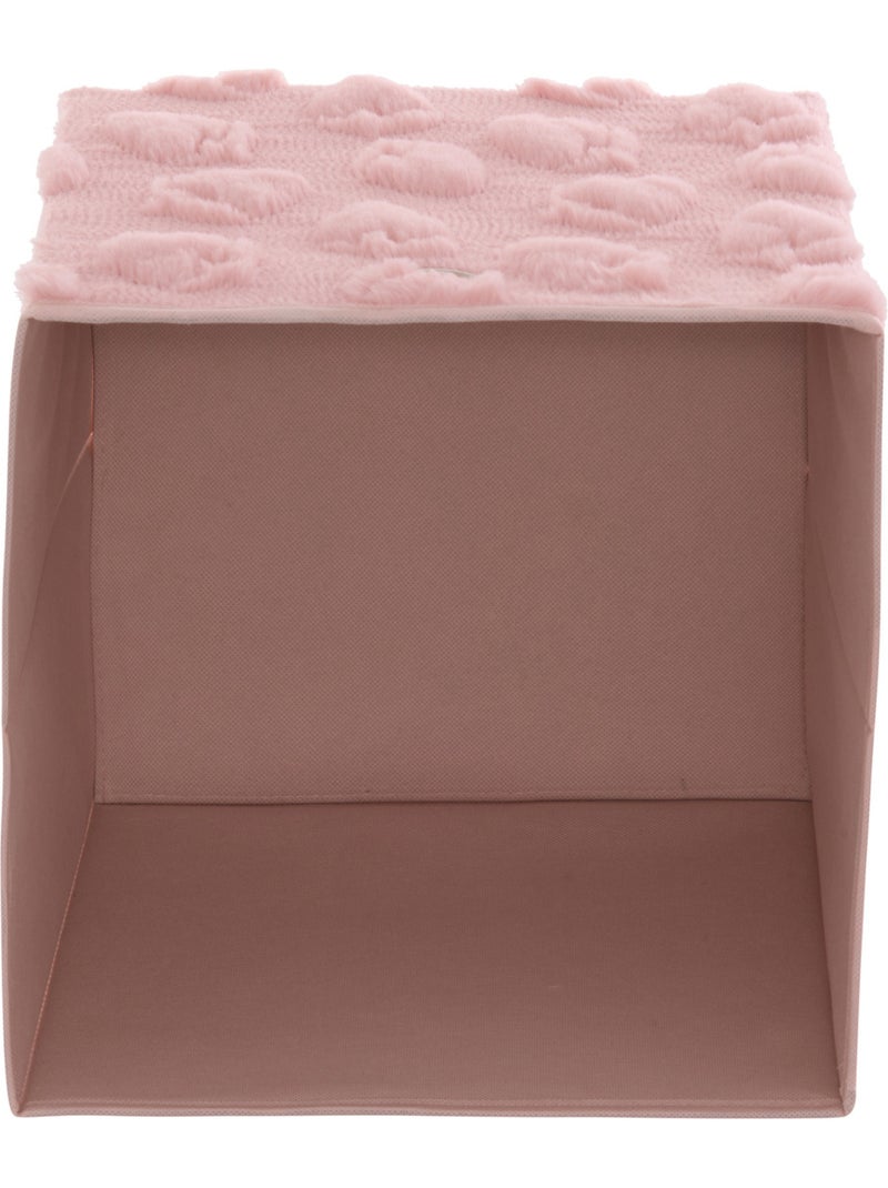 Panier de rangement pliable texturé à motif fruit FRACI Rose - Kiabi