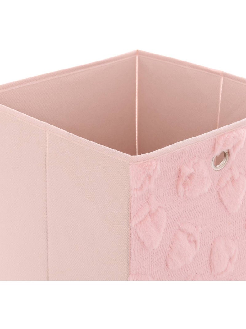 Panier de rangement pliable texturé à motif fruit FRACI Rose - Kiabi