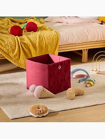 Panier de rangement pliable texturé à motif fruit FRACI