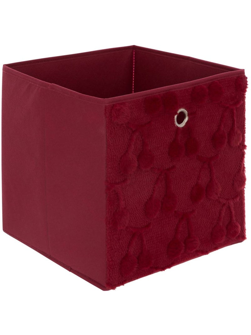 Panier de rangement pliable texturé à motif fruit FRACI Rouge - Kiabi