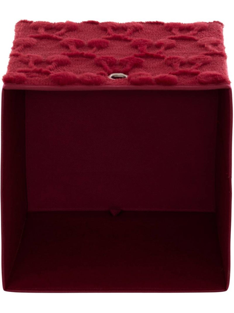 Panier de rangement pliable texturé à motif fruit FRACI Rouge - Kiabi